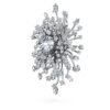 Galaxy-broche met in het laboratorium gekweekte diamanten, 15,71 karaat in totaal, gemengde vormen, 18-karaats witgoud Galaxy-broche met in het laboratorium gekweekte diamanten, 15,71 karaat in totaal, gemengde vormen, 18-karaats witgoud