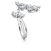Galaxy Bypass-ring met in het laboratorium gekweekte diamanten, 1,25 karaat in totaal, gemengde vormen, 14K witgoud
