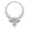 Galaxy-ketting met in het laboratorium gekweekte diamanten 156,62 Ct Tw, gemengde vormen, 18K witgoud Galaxy-ketting met in het laboratorium gekweekte diamanten 156,62 Ct Tw, gemengde vormen, 18K witgoud