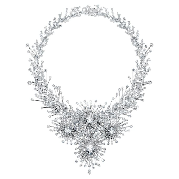Galaxy-ketting met in het laboratorium gekweekte diamanten 156,62 Ct Tw, gemengde vormen, 18K witgoud Galaxy-ketting met in het laboratorium gekweekte diamanten 156,62 Ct Tw, gemengde vormen, 18K witgoud