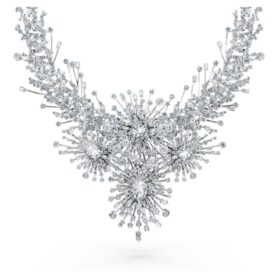 Galaxy-ketting met in het laboratorium gekweekte diamanten 156,62 Ct Tw, gemengde vormen, 18K witgoud