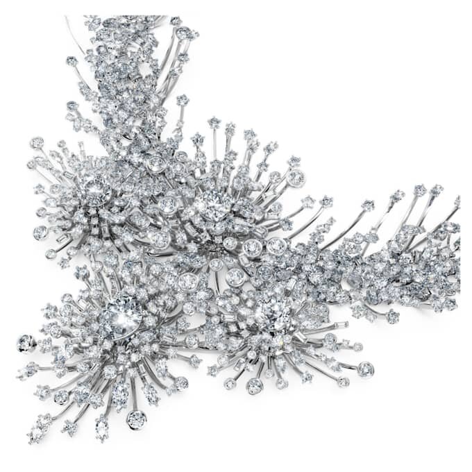 Galaxy-ketting met in het laboratorium gekweekte diamanten 156,62 Ct Tw, gemengde vormen, 18K witgoud Galaxy-ketting met in het laboratorium gekweekte diamanten 156,62 Ct Tw, gemengde vormen, 18K witgoud
