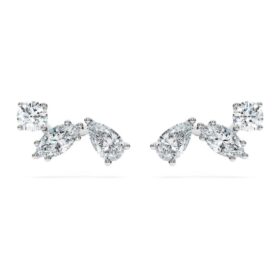 Galaxy-oorbellen met in het laboratorium gekweekte diamanten 0,5 ct in totaal, gemengde vormen, sterlingzilver