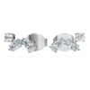 Galaxy-oorbellen met in het laboratorium gekweekte diamanten 0,5 ct in totaal, gemengde vormen, sterlingzilver Galaxy-oorbellen met in het laboratorium gekweekte diamanten 0,5 ct in totaal, gemengde vormen, sterlingzilver
