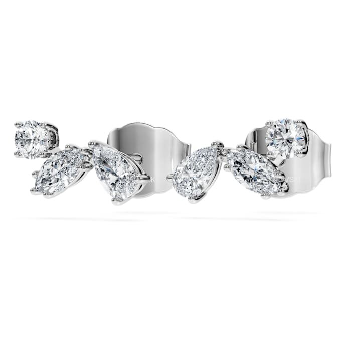 Galaxy-oorbellen met in het laboratorium gekweekte diamanten 0,5 ct in totaal, gemengde vormen, sterlingzilver Galaxy-oorbellen met in het laboratorium gekweekte diamanten 0,5 ct in totaal, gemengde vormen, sterlingzilver