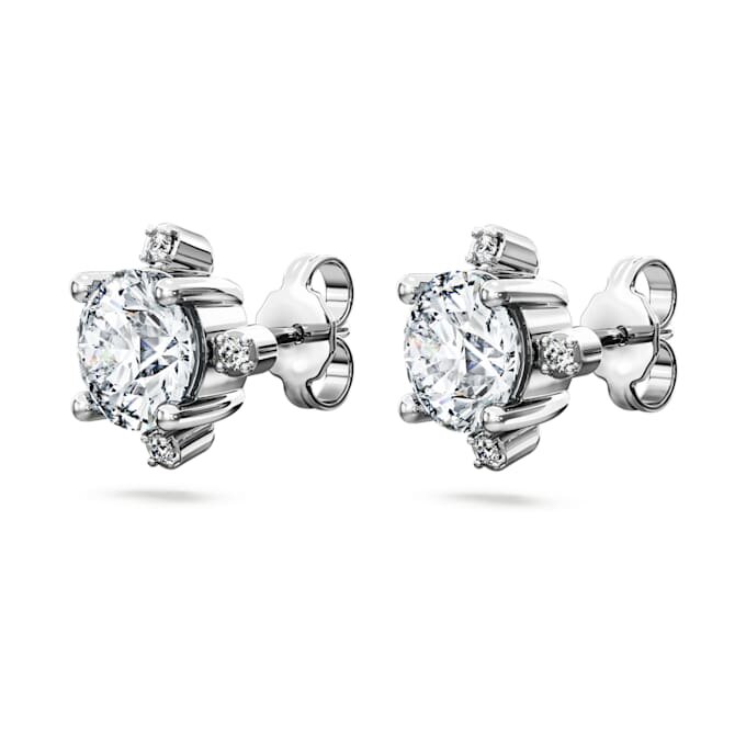 Galaxy-oorbellen met in het laboratorium gekweekte diamanten, 2,1 karaat in totaal, ronde vorm, 14K witgoud Galaxy-oorbellen met in het laboratorium gekweekte diamanten, 2,1 karaat in totaal, ronde vorm, 14K witgoud