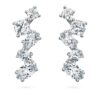 Galaxy-oorcuffs met in het laboratorium gekweekte diamanten, 1,25 karaat in totaal, gemengde vormen, 14-karaats witgoud Galaxy-oorcuffs met in het laboratorium gekweekte diamanten, 1,25 karaat in totaal, gemengde vormen, 14-karaats witgoud