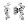 Galaxy-oorcuffs met in het laboratorium gekweekte diamanten, 1,25 karaat in totaal, gemengde vormen, 14-karaats witgoud Galaxy-oorcuffs met in het laboratorium gekweekte diamanten, 1,25 karaat in totaal, gemengde vormen, 14-karaats witgoud