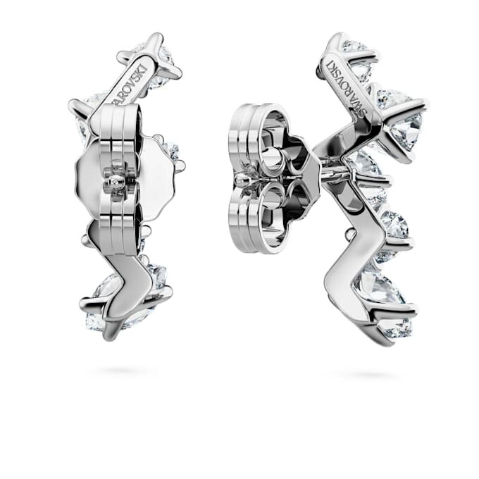 Galaxy-oorcuffs met in het laboratorium gekweekte diamanten, 1,25 karaat in totaal, gemengde vormen, 14-karaats witgoud Galaxy-oorcuffs met in het laboratorium gekweekte diamanten, 1,25 karaat in totaal, gemengde vormen, 14-karaats witgoud