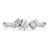 Galaxy-ring met in het laboratorium gekweekte diamanten 0,43 ct in totaal, gemengde vormen, sterlingzilver Galaxy-ring met in het laboratorium gekweekte diamanten 0,43 ct in totaal, gemengde vormen, sterlingzilver