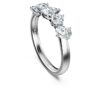 Galaxy Ring met in het laboratorium gekweekte diamanten, 1 karaat in totaal, diverse vormen, 14-karaats witgoud Galaxy Ring met in het laboratorium gekweekte diamanten, 1 karaat in totaal, diverse vormen, 14-karaats witgoud