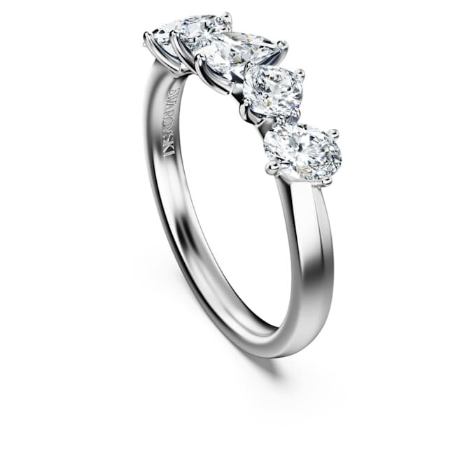 Galaxy Ring met in het laboratorium gekweekte diamanten, 1 karaat in totaal, diverse vormen, 14-karaats witgoud Galaxy Ring met in het laboratorium gekweekte diamanten, 1 karaat in totaal, diverse vormen, 14-karaats witgoud