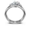 Galaxy-ringen (2), in het laboratorium gekweekte diamanten 1,4 ct in totaal, peervorm, 14K witgoud Galaxy-ringen (2), in het laboratorium gekweekte diamanten 1,4 ct in totaal, peervorm, 14K witgoud