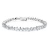 Galaxy-tennisarmband met in het laboratorium gekweekte diamanten, 5 karaat in totaal, gemengde vormen, 14-karaats witgoud Galaxy-tennisarmband met in het laboratorium gekweekte diamanten, 5 karaat in totaal, gemengde vormen, 14-karaats witgoud