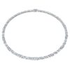 Galaxy tennisketting met in het laboratorium gekweekte diamanten, 47,27 karaat in totaal, gemengde vormen, 18-karaats witgoud Galaxy tennisketting met in het laboratorium gekweekte diamanten, 47,27 karaat in totaal, gemengde vormen, 18-karaats witgoud