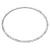 Galaxy tennisketting met in het laboratorium gekweekte diamanten, 47,27 karaat in totaal, gemengde vormen, 18-karaats witgoud Galaxy tennisketting met in het laboratorium gekweekte diamanten, 47,27 karaat in totaal, gemengde vormen, 18-karaats witgoud