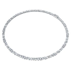 Galaxy tennisketting met in het laboratorium gekweekte diamanten, 47,27 karaat in totaal, gemengde vormen, 18-karaats witgoud Galaxy tennisketting met in het laboratorium gekweekte diamanten, 47,27 karaat in totaal, gemengde vormen, 18-karaats witgoud