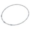 Galaxy tennisketting met in het laboratorium gekweekte diamanten, 47,27 karaat in totaal, gemengde vormen, 18-karaats witgoud Galaxy tennisketting met in het laboratorium gekweekte diamanten, 47,27 karaat in totaal, gemengde vormen, 18-karaats witgoud