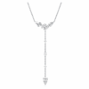 Galaxy Y-ketting met in het laboratorium gekweekte diamanten, 0,7 karaat in totaal, gemengde vormen, sterlingzilver Galaxy Y-ketting met in het laboratorium gekweekte diamanten, 0,7 karaat in totaal, gemengde vormen, sterlingzilver