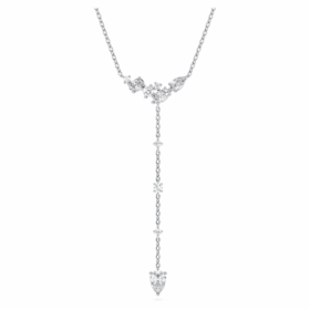 Galaxy Y-ketting met in het laboratorium gekweekte diamanten, 0,7 karaat in totaal, gemengde vormen, sterlingzilver Galaxy Y-ketting met in het laboratorium gekweekte diamanten, 0,7 karaat in totaal, gemengde vormen, sterlingzilver