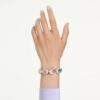 Gema-armband met extra grote kristallen, gemengde slijpvormen, veelkleurig, verguld in goudkleur Gema-armband met extra grote kristallen, gemengde slijpvormen, veelkleurig, verguld in goudkleur