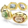 Gema-armband met extra grote kristallen, gemengde slijpvormen, veelkleurig, verguld in goudkleur Gema-armband met extra grote kristallen, gemengde slijpvormen, veelkleurig, verguld in goudkleur