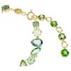 Gema-armband met gemengde slijpvormen, groen, verguld Gema-armband met gemengde slijpvormen, groen, verguld