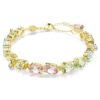 Gema-armband met gemengde slijpvormen, veelkleurig, verguld Gema-armband met gemengde slijpvormen, veelkleurig, verguld
