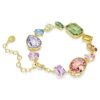 Gema-armband met gemengde slijpvormen, veelkleurig, verguld Gema-armband met gemengde slijpvormen, veelkleurig, verguld
