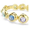 Gema-armband met gemengde slijpvormen, veelkleurig, verguld in goudkleur Gema-armband met gemengde slijpvormen, veelkleurig, verguld in goudkleur