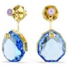 Gema oorbellenhulsjes blauw, verguld Gema oorbellenhulsjes blauw, verguld