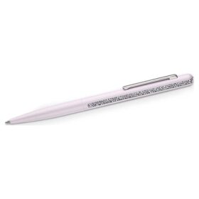 Glanzende balpen, roze, roze gelakt, verchroomd