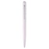Glanzende balpen, roze, roze gelakt, verchroomd