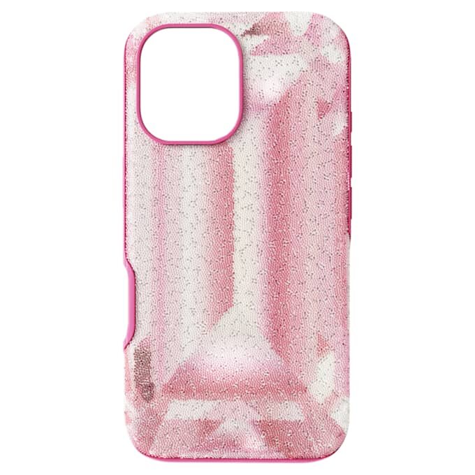 High smartphonehoesje met kristalprintmotief, iPhone® 16, roze High smartphonehoesje met kristalprintmotief, iPhone® 16, roze