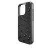 High smartphonehoesje met platte achterkant en kristallen, iPhone® 15 Pro, zwart