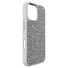 High smartphonehoesje met platte achterkant en kristallen, iPhone® 17, zilverkleurig
