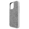 High smartphonehoesje met platte achterkant en kristallen, iPhone® 17, zilverkleurig