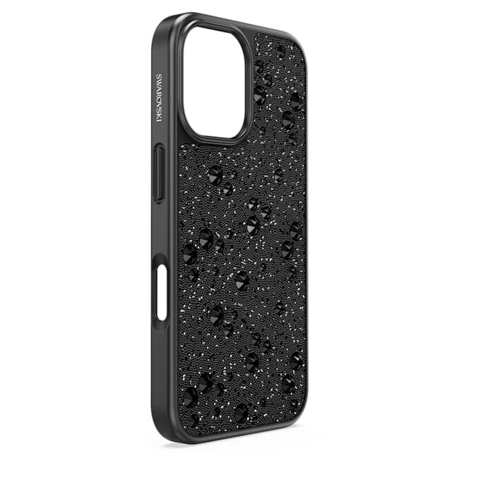 High smartphonehoesje met verspreid patroon, iPhone® 16, zwart High smartphonehoesje met verspreid patroon, iPhone® 16, zwart