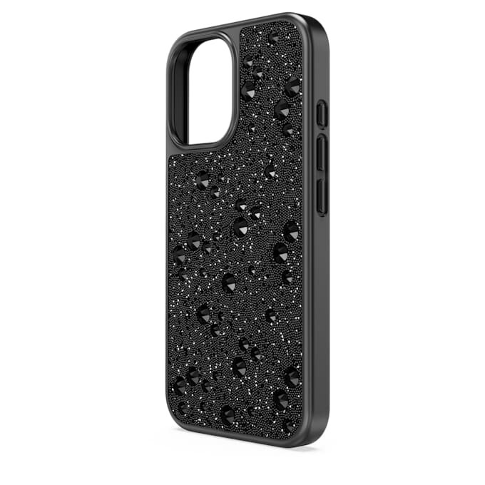 High smartphonehoesje met verspreid patroon, iPhone® 16, zwart High smartphonehoesje met verspreid patroon, iPhone® 16, zwart