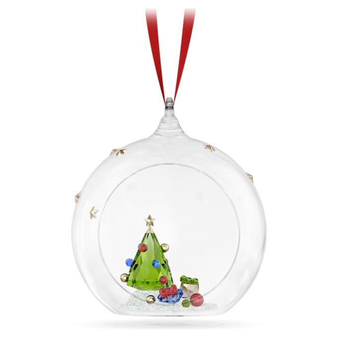 Holiday Cheers-kerstbal met boom en cadeautjes Holiday Cheers-kerstbal met boom en cadeautjes
