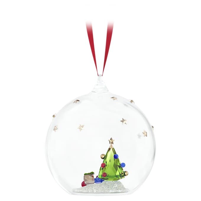 Holiday Cheers-kerstbal met boom en cadeautjes Holiday Cheers-kerstbal met boom en cadeautjes