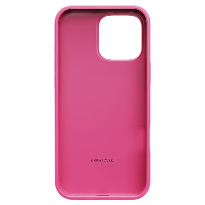 Hoog smartphonehoesje met kristallenprintmotief, iPhone® 16 Pro Max, roze Hoog smartphonehoesje met kristallenprintmotief, iPhone® 16 Pro Max, roze