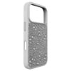 Hoog smartphonehoesje met platte achterkant en kristallen, iPhone® 17 Pro, zilverkleurig