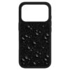 Hoog smartphonehoesje met platte achterkant en kristallen, iPhone® 17 Pro, zwart