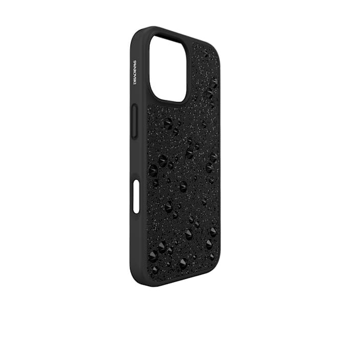 Hoog smartphonehoesje met platte kristallen, iPhone® 17, zwart Hoog smartphonehoesje met platte kristallen, iPhone® 17, zwart