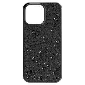 Hoog smartphonehoesje met verspreid patroon, iPhone® 16 Pro Max, zwart