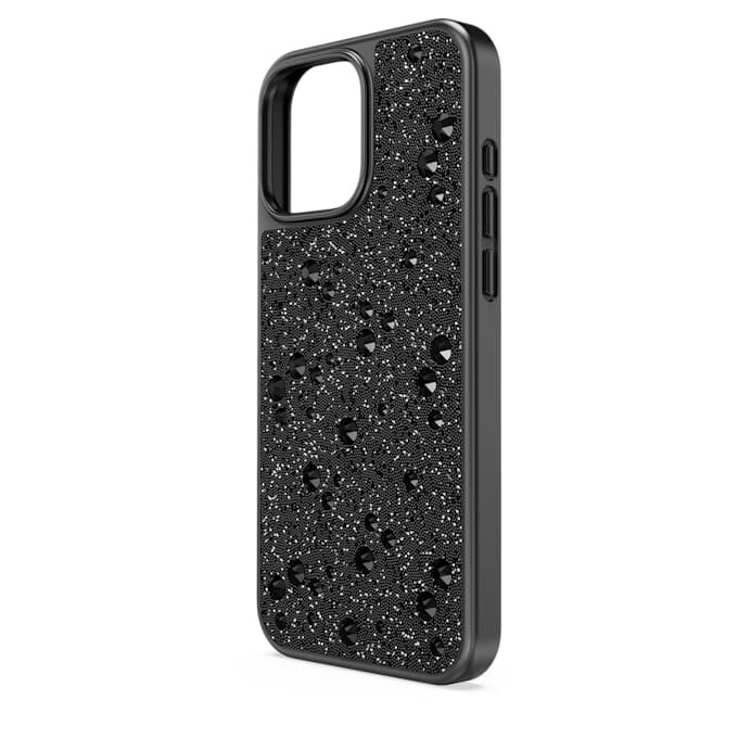 Hoog smartphonehoesje met verspreid patroon, iPhone® 16 Pro Max, zwart Hoog smartphonehoesje met verspreid patroon, iPhone® 16 Pro Max, zwart