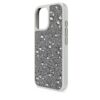 Hoog smartphonehoesje met verspreid patroon, iPhone® 16, zilverkleurig Hoog smartphonehoesje met verspreid patroon, iPhone® 16, zilverkleurig