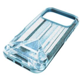 Hoogwaardige smartphonehoes met kristaleffect, iPhone® 17 Pro, blauw