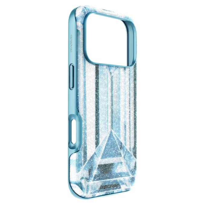 Hoogwaardige smartphonehoes met kristaleffect, iPhone® 17 Pro, blauw Hoogwaardige smartphonehoes met kristaleffect, iPhone® 17 Pro, blauw